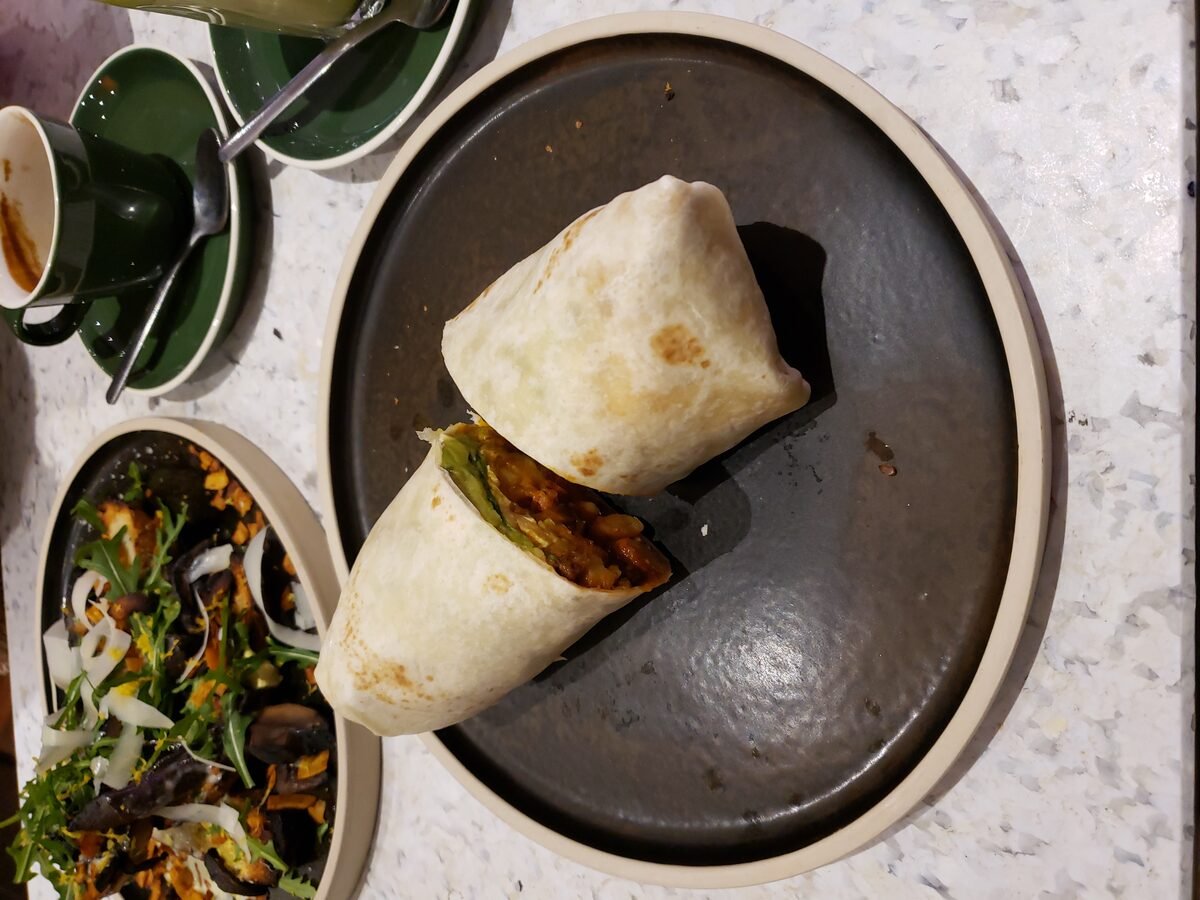 Burrito de desayuno con chorizo